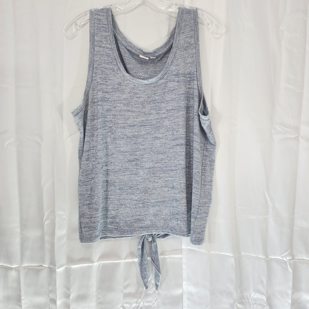 Gap Size Large Tall Women's Sleeveless Tie-back Top - Gray